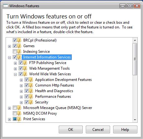 Windows Features